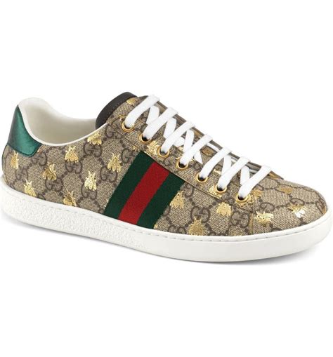 gucci trainers bee|gucci flats with bee.